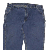 CARHARTT Mens Relaxed Blue Denim Jeans W46 L28 Workwear Zip Closure