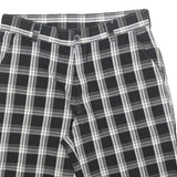 DICKIES Mens Shorts Black & Grey Check Casual M W32 Cotton Blend Smart