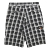 DICKIES Mens Shorts Black & Grey Check Casual M W32 Cotton Blend Smart