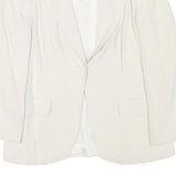 MAX MARA Womens Cream Jacket S Polyester Blend Plain Button Closure Classic Fit