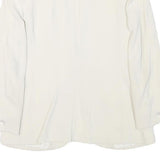 MAX MARA Womens Cream Jacket S Polyester Blend Plain Button Closure Classic Fit