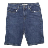 LEVI'S Womens Denim Blue Shorts M W30 Casual Cotton Blend Knee Length