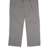 DICKIES Mens Polyester Blend Grey Classic Straight Trousers W36 L32 Workwear Zip