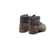 NEW LOOK Lace-Up Boots Grey Suede Womens UK 4