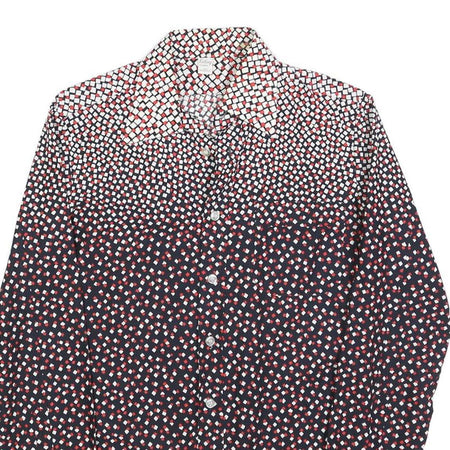 KOTTING Womens Black & Red Pattern Cotton Blend Shirt M Long Sleeve Button