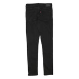 LEVI'S Womens Black Slim Skinny Denim Raw W28 L29 Classic Cotton Blend Jeans