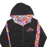 Mens Black Colourblock 10th Anniversary Zip Jacket M Polyester Blend Hooded