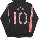 Mens Black Colourblock 10th Anniversary Zip Jacket M Polyester Blend Hooded