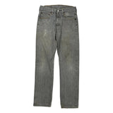 Levis 501 Jeans - 28W 30L Grey Cotton