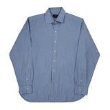 Polo By Ralph Lauren Checked Shirt - Large Blue Cotton