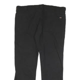 DICKIES Mens Cotton Blend Black Regular Fit Straight Leg Trousers W40 L30