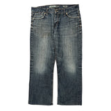 Bke Wide Leg Jeans - 36W 31L Dark Wash Cotton