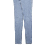 LEVI'S 721 Womens Slim Light Denim Skinny Jeans W26 L32 Stylish Cotton Blend Zip