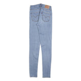 LEVI'S 721 Womens Slim Light Denim Skinny Jeans W26 L32 Stylish Cotton Blend Zip