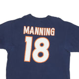 Mens Blue Denver Broncos Graphic T-Shirt XL Short Sleeve Crew Neck Peyton