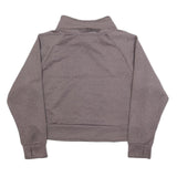 JUICY COUTURE Womens Brown XL High Neck Sweatshirt Polyester Blend Cropped