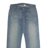 LEVI'S 501 Mens Jeans Blue Classic Straight Denim Medium W38 L30 Button Closure