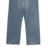 LEVI'S 501 Mens Jeans Blue Classic Straight Denim Medium W38 L30 Button Closure
