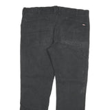 DICKIES Mens Regular Fit Black Cotton Blend Jeans W40 L32 Workwear Straight Zip