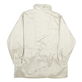 CURRENT SEEN Womens Cream Zip Jacket L Polyester Plain Lightweight Stylish