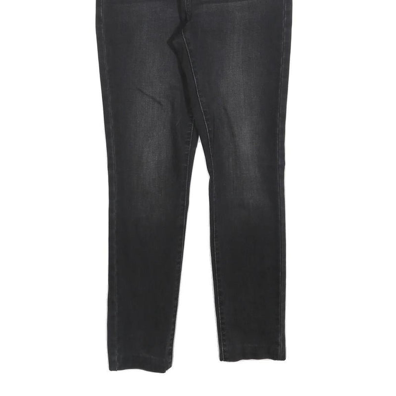 LEVI'S 721 Womens Jeans Black Slim Skinny Denim Medium W26 L25 Stylish Stretch