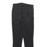 LEVI'S 721 Womens Jeans Black Slim Skinny Denim Medium W26 L25 Stylish Stretch