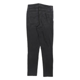 LEVI'S 721 Womens Jeans Black Slim Skinny Denim Medium W26 L25 Stylish Stretch