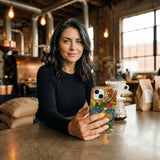 Seashell Aries Ram iPhone 14 Case - Lifestyle photo showing phone case in use