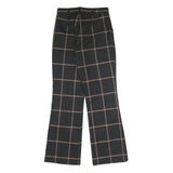 LEVI'S Womens Wool Blend Black & Brown Check Relaxed Straight Trousers W26 L28