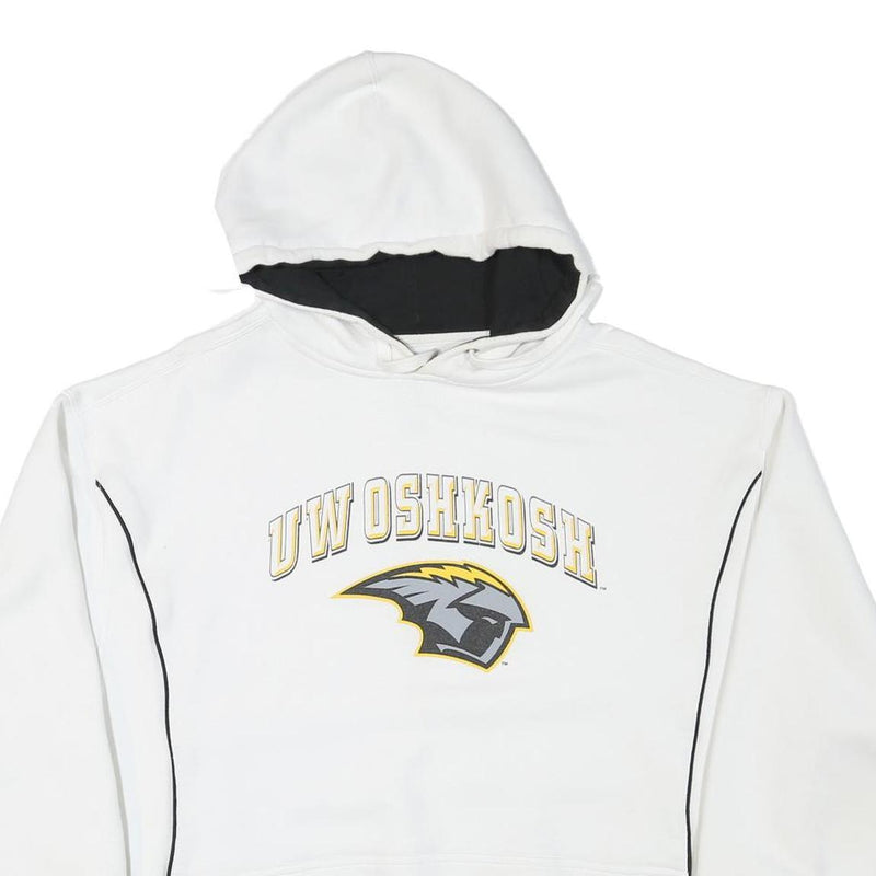 JANSPORT Mens White UW Oshkosh Pullover Hoodie XL College Logo Sweatshirt