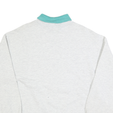 GOPHER SPORTS Womens Grey Sweatshirt L Cotton Blend Crew Neck Pullover Cozy