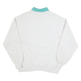 GOPHER SPORTS Womens Grey Sweatshirt L Cotton Blend Crew Neck Pullover Cozy