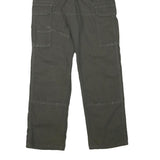 WRANGLER Mens Cotton Blend Grey Cargo Workwear Regular Fit Trousers W30 L33