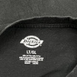 Dickies T-Shirt - Large Black Cotton