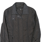 ZARA Womens Black Zip Jacket M Polyester Blend Plain Lightweight Stylish