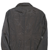 ZARA Womens Black Zip Jacket M Polyester Blend Plain Lightweight Stylish