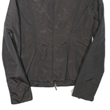 ZARA Womens Black Zip Jacket M Polyester Blend Plain Lightweight Stylish