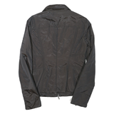 ZARA Womens Black Zip Jacket M Polyester Blend Plain Lightweight Stylish