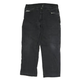 DICKIES Mens Regular Fit Blue Jeans Cotton Blend Button W38 L30 Workwear Denim
