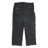 DICKIES Mens Regular Fit Blue Jeans Cotton Blend Button W38 L30 Workwear Denim