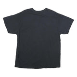DOM Mens Black XL Cotton Graphic T-Shirt Short Sleeve Crew Neck Tiger Print