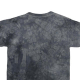 DELTA Mens Black Tie Dye Graphic T-Shirt M Short Sleeve Crew Neck Cotton