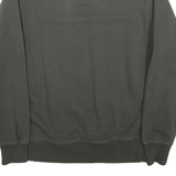 DICKIES Mens Green Crew Neck M Small Logo Patch Cotton Sweatshirt Workwear