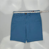Tommy Hilfiger Chino Shorts - 32W 9L Blue Cotton