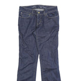 LEVI'S Womens Regular Blue Denim Rinse Fit Straight Leg Jeans W28 L30 Cuffed