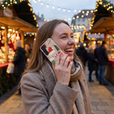 Seashell Festive Cookies Samsung Galaxy S25 Case - Lifestyle photo showing phone case in use