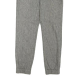 LEVI'S Womens Grey Cotton Blend Regular Fit Tapered Leg Trousers W30 L25 Casual