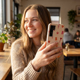 Seashell Sweet As You Samsung Galaxy S25 Case - Lifestyle photo showing phone case in use