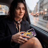 Seashell Aquarius Water Samsung Galaxy S25 Case - Lifestyle photo showing phone case in use