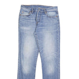 LEVI'S 501 Mens Jeans Blue Regular Straight Denim Medium W27 L32 Classic Fit